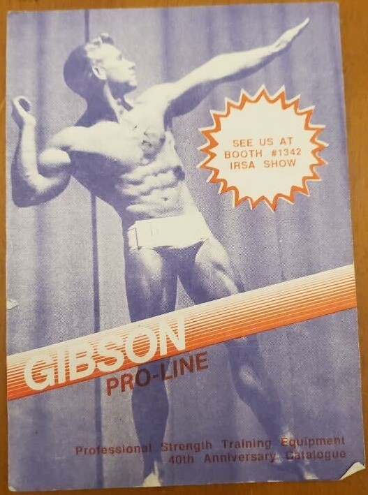 Gail Crick on the cover of the Gibson Pro-Line 40th Anniversary Catalogue