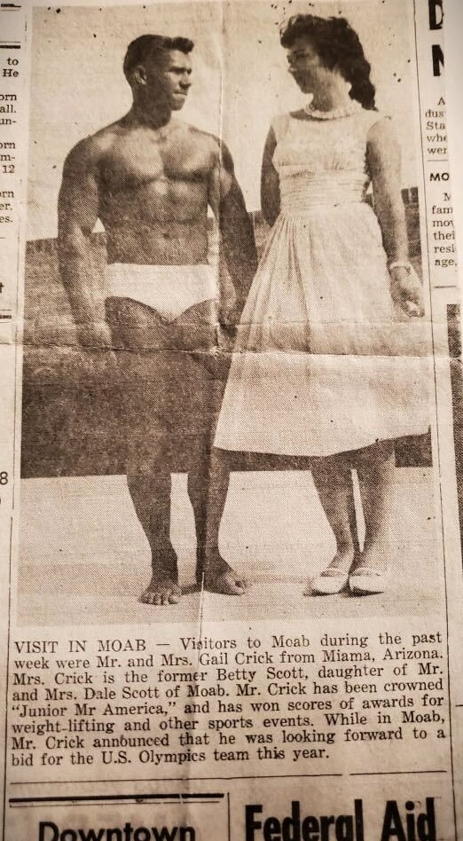 Gail and Betty Crick visiting Moab, Utah
