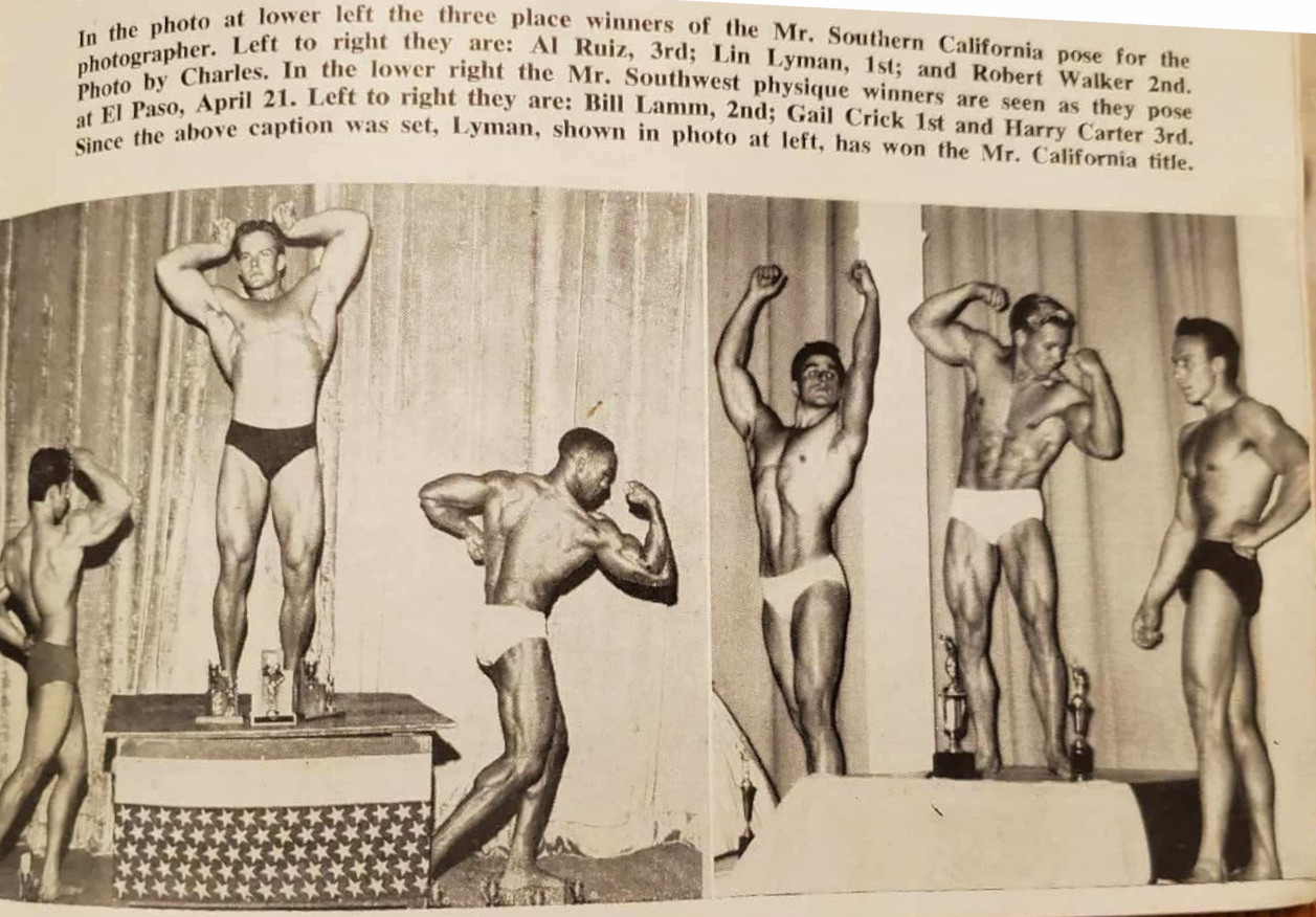 Ironman Magazine 1956 - Mr. Southwest Physique contest results
